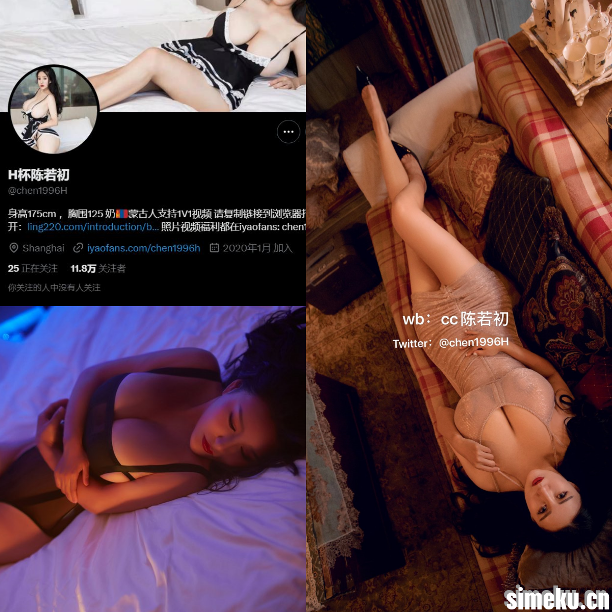 图片[1]-[合集打包]微博网红cc陈若初/陈陈的蜜桃/陈陈H杯/H杯陈若初推特照片视频合集打包下载+持续更新-次元集